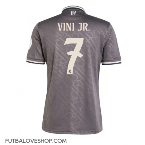 Dres Real Madrid Vinicius Junior #7 Tretina 2024-25 Krátky Rukáv